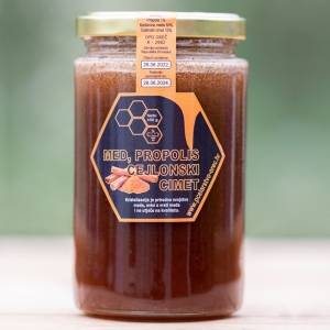 Med Bagrem + Propolis + Cejlonski cimet 450g